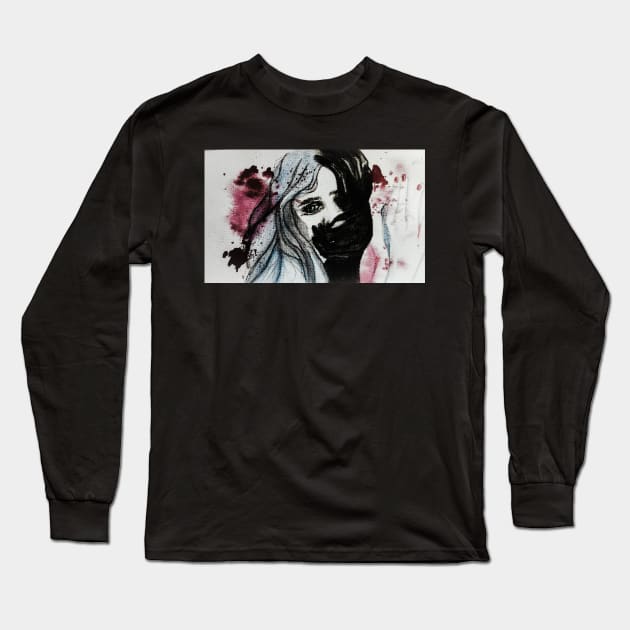 Fear Long Sleeve T-Shirt by teenamarie23art